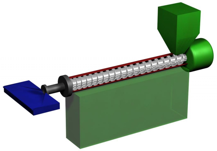 machine pour la production de tuyaux en polyéthylène