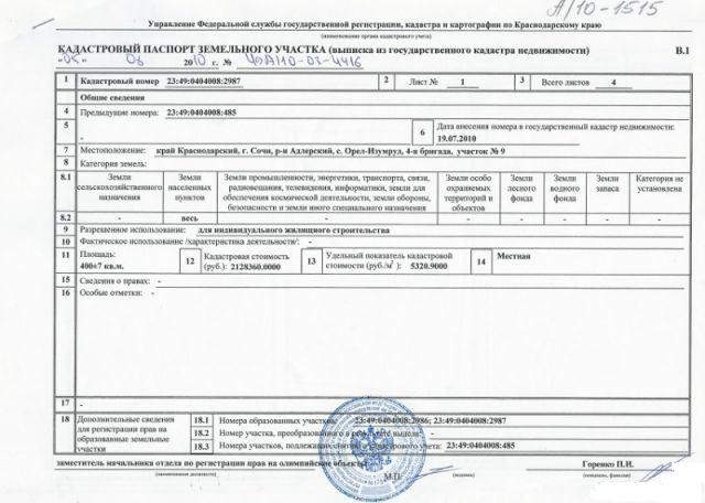 obtenir un passeport cadastral de la terre