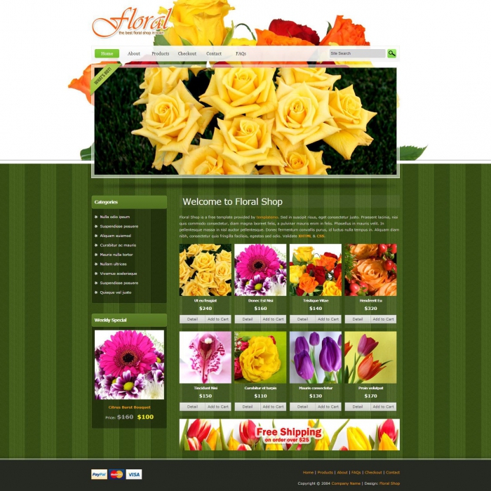 boutique en ligne floristique