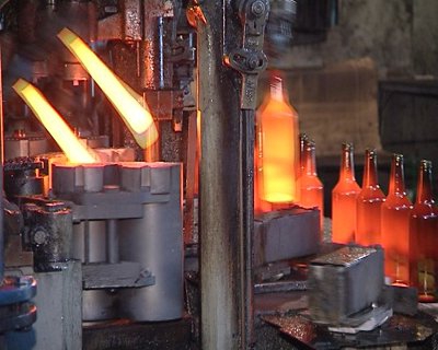 étapes de production de verre