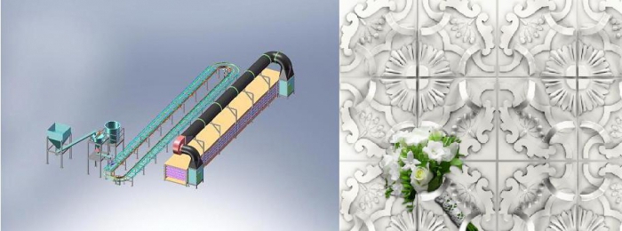 Équipement de fabrication de carreaux 3d