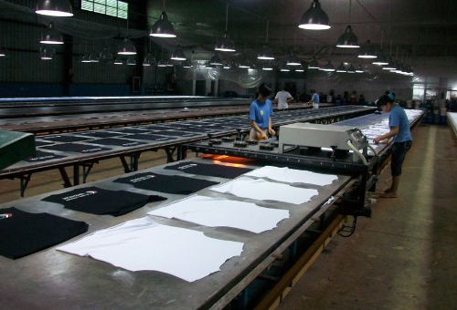 production de t-shirts avec logo