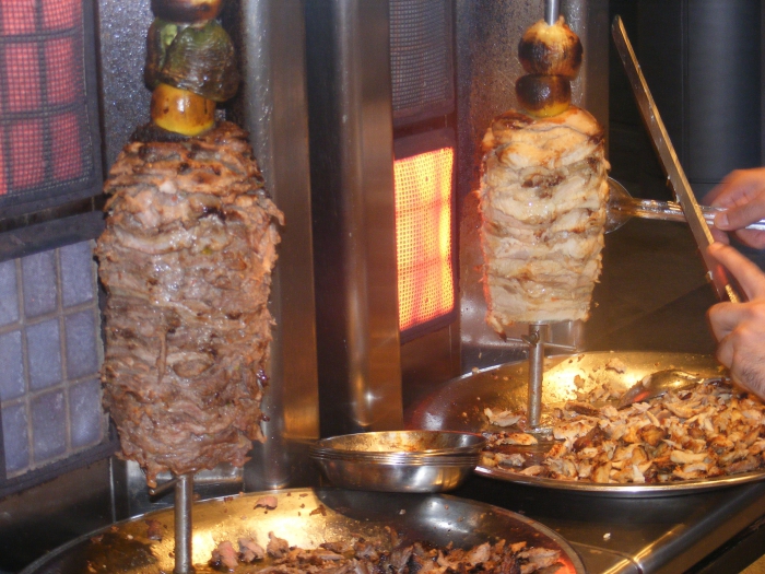 production de shawarma