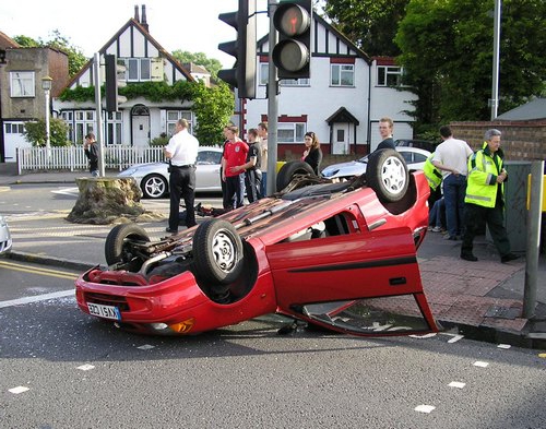 a avut loc un accident de circulație