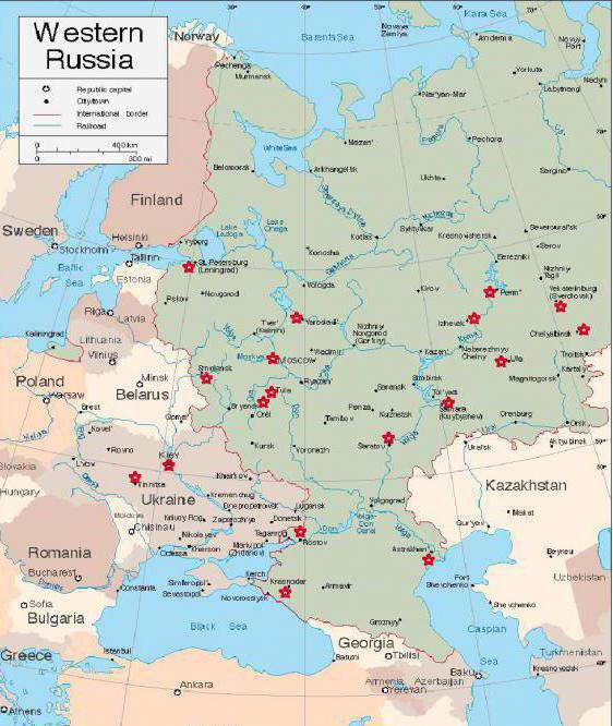 Avec quels pays la Russie est-elle frontalière?