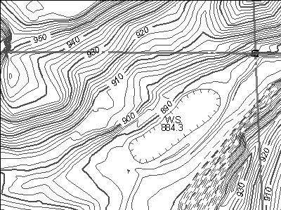 plan d'aménagement de l'échantillon de terrain