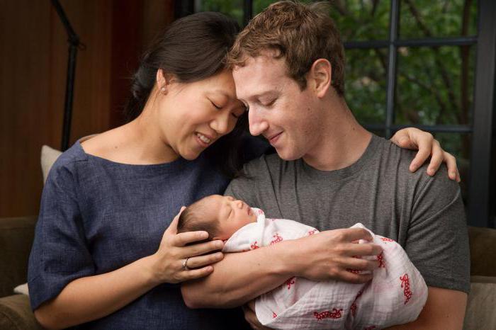 Mark Zuckerberg avec sa femme et ses enfants