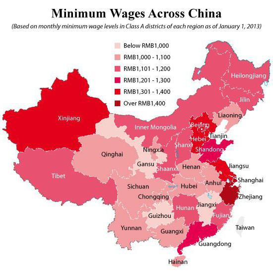 La Chine a dépassé la Russie avec un salaire moyen