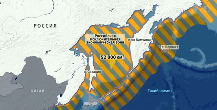 granița în Marea Okhotsk