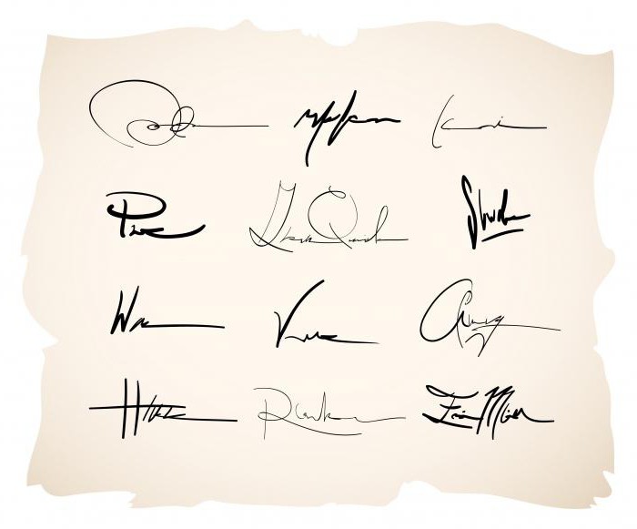 signatures originales en lettres