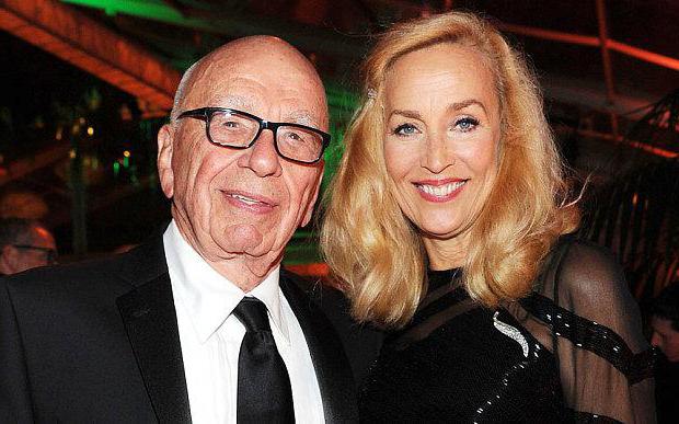 Jerry Hall et Rupert Murdoch