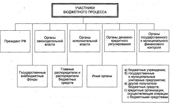 participanții la procesul bugetar sunt