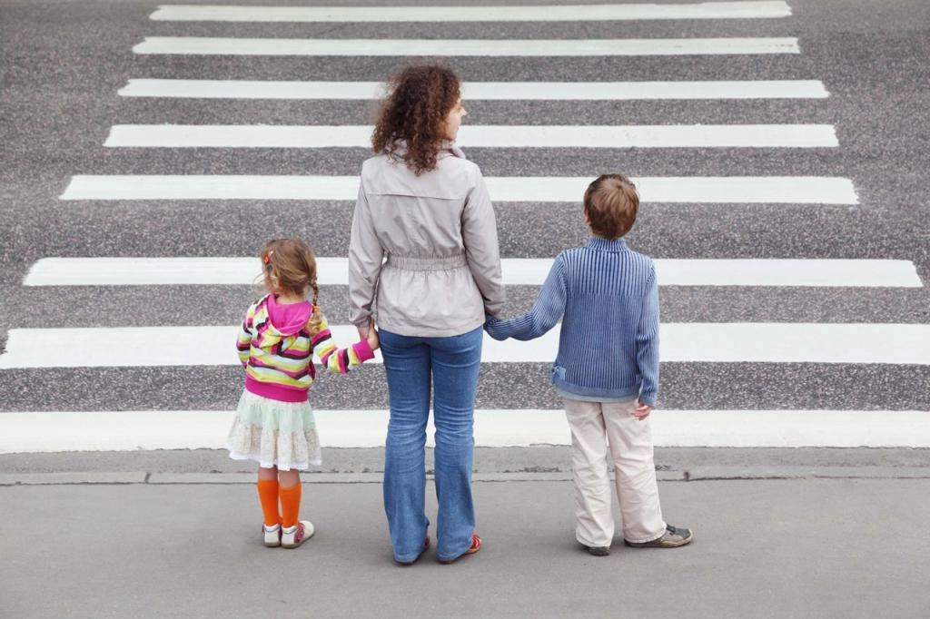 Accident involving a pedestrian at a pedestrian crossing