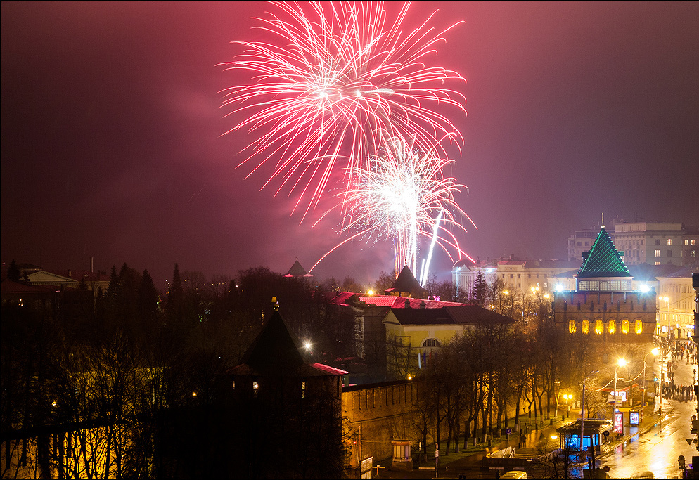 Focuri de artificii într-o vacanță