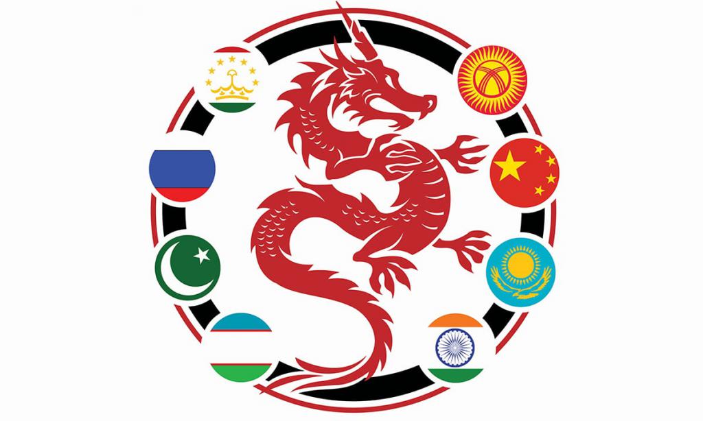 Emblema summitului SCO. Shanghai 2017